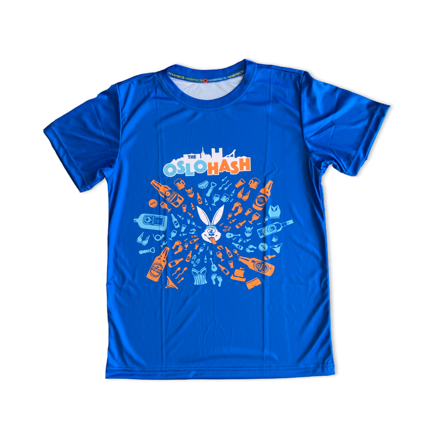 A Blue short sleeve technical t shirt